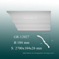 Einfache Installation Innendekoration PU Plain Cornice Molding